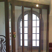 Porte automatique en verre