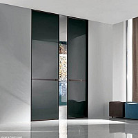 Porte d'intérieur en verre